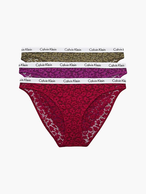 Calvin Klein Underwear – Carousel bikiny 3ks, Červená, Růžová barva