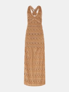 Liza šaty Hnědá barva Ženy