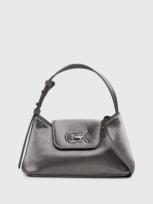 Calvin Klein Jeans – Re-Lock crossbody, Šedá, Stříbrná barva