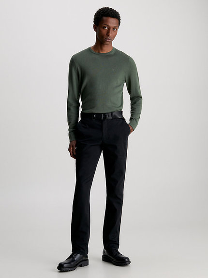 Módní Merino svetr, Zelená barva, 2023