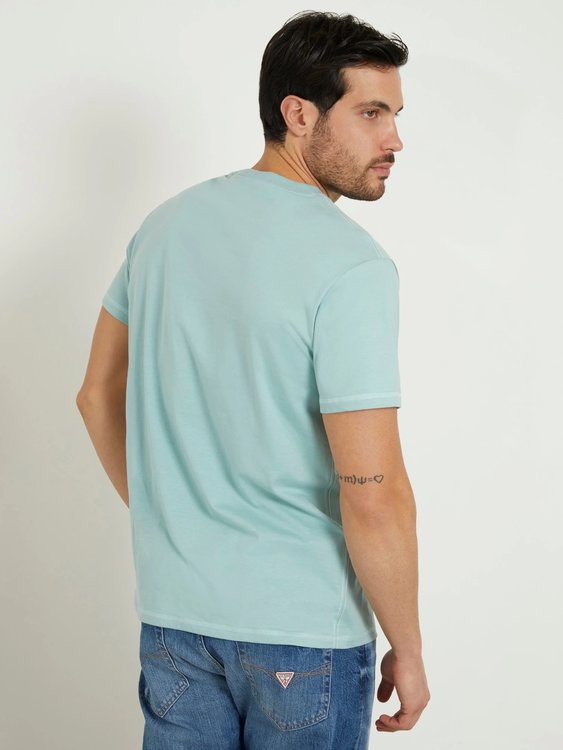 Triangle Embro triko – GUESS, Modrá barva Muži