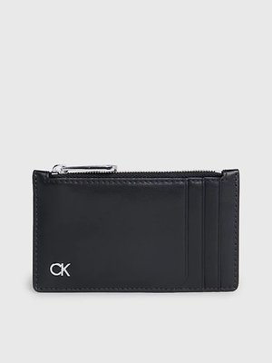Calvin Klein Jeans – Metal CK pouzdro na karty, Černá barva