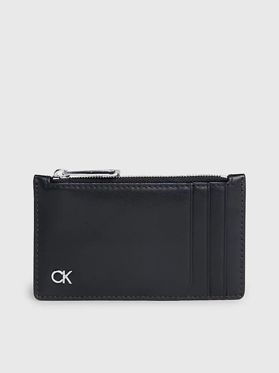 Calvin Klein Jeans – Metal CK pouzdro na karty, Černá barva