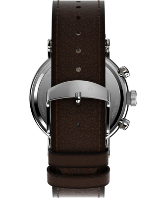 Waterbury hodinky – TIMEX, Hnědá, Stříbrná barva Muži