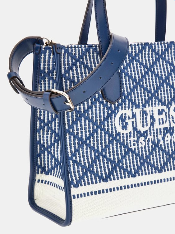 Luxusní Silvana 2 Compartment velká kabelka, Modrá barva, T/U