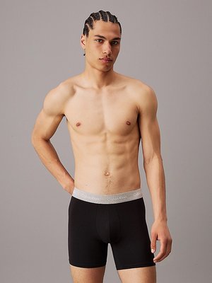 Cotton Stretch boxery 3ks – Calvin Klein Underwear, Černá barva Muži