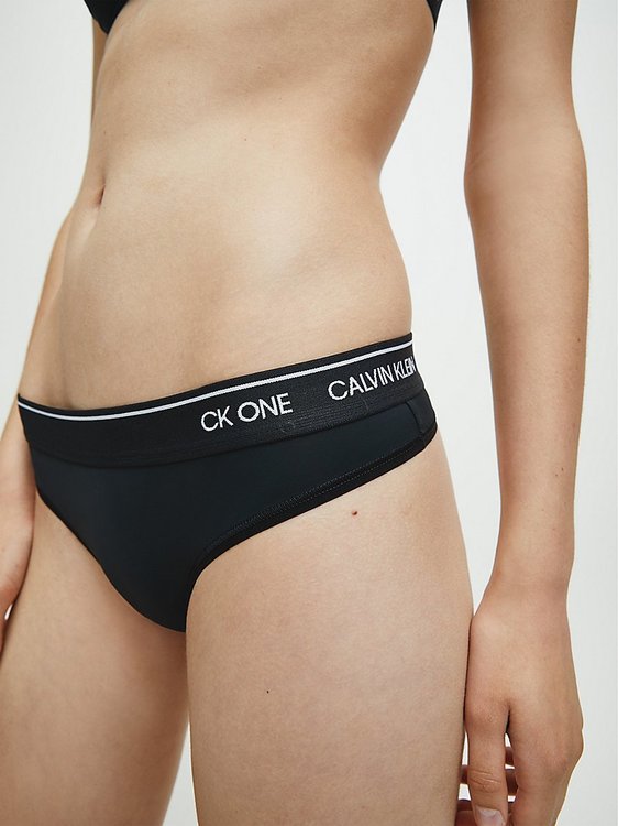 Luxusní Tanga Ck One, Černá barva, XS, S, M, L