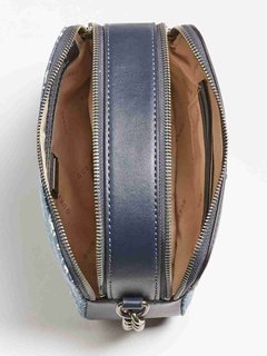 Guess – Noelle denim crossbody, Modrá barva 1