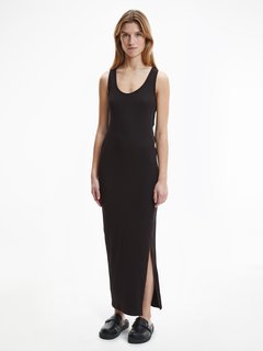 Luxusní Modal šaty, Černá barva, XS, S, M, L 1