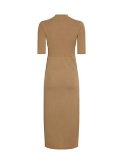 Luxusní Úpletové šaty, Krémová barva, XS, S, M, L