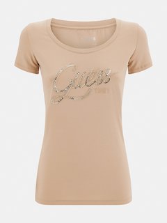 Luxusní Bryanna triko, Béžová barva, XS, S, M