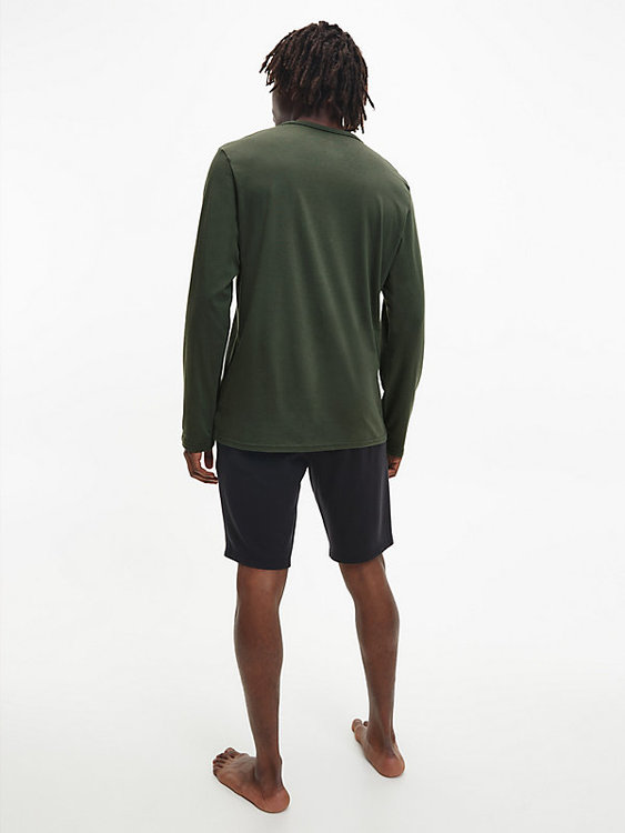 Módní Intense Power pyžamové triko, Khaki barva, 2022