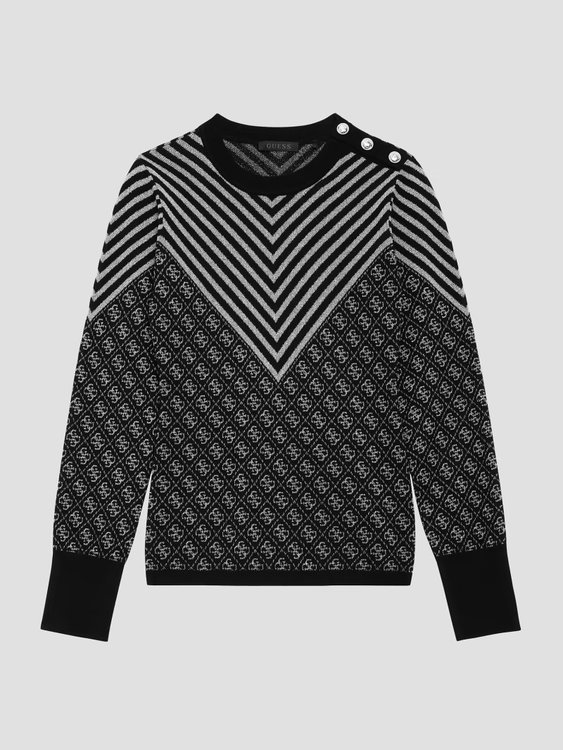 Renee svetr Černá, Šedá barva Ženy