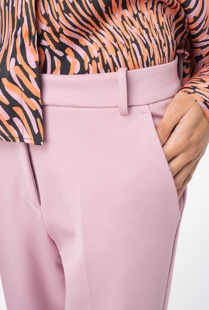 Módní Bello Pantalone Punto kalhoty, Růžová barva, 2024