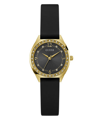 GUESS – Charlotte hodinky, Černá, Zlatá barva