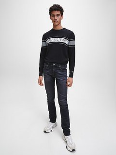 Jeans Slim – Calvin Klein Jeans, Černá barva Muži, Muži