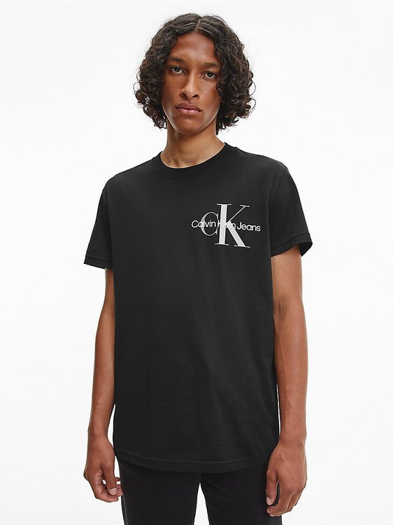 Calvin Klein Jeans – Logo tričko, Černá barva