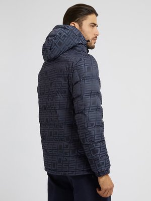 Allover bunda – Guess, Černá barva Muži