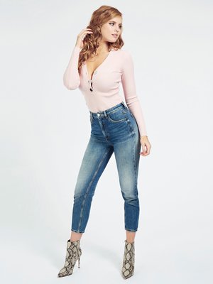 Scarlett svetr – Guess, Růžová barva Ženy, Ženy