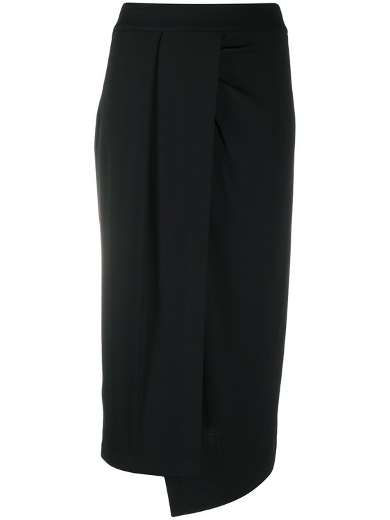 Luxusní Asymetrická sukně, Černá barva, XS, S, M, L