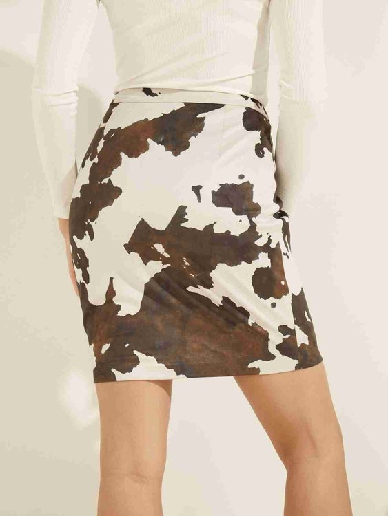 Luxusní Lilli sukně, Bílá, Hnědá barva, XS, S, M, L 1