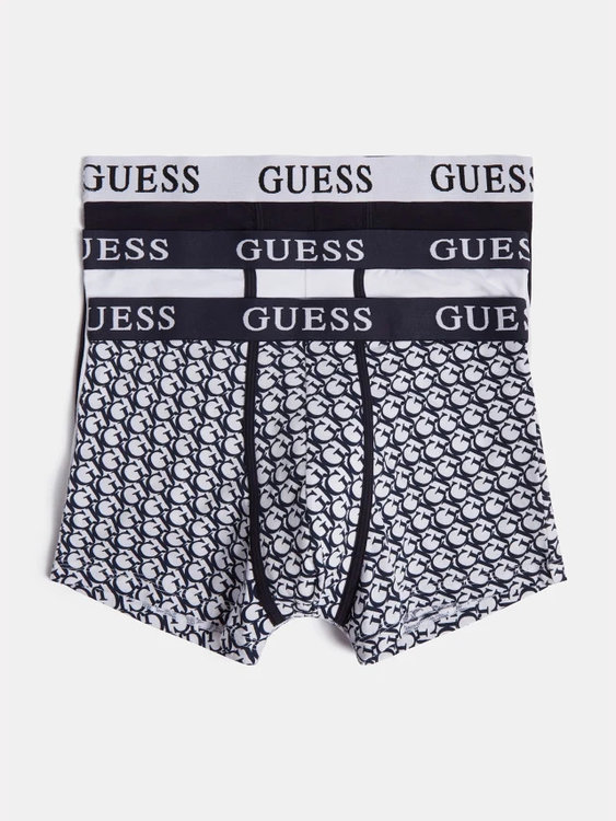 Guess – Boxerky 3ks, Bílá, Černá barva