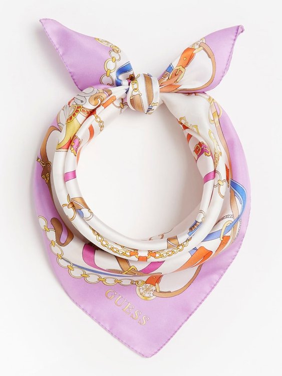 Luxusní Foulard šátek, Fialová barva, T/U