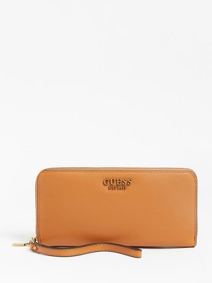 GUESS – Laurel Maxi peněženka, Hnědá barva