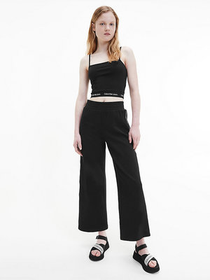 Logo tape top – Calvin Klein Jeans, Černá barva Ženy