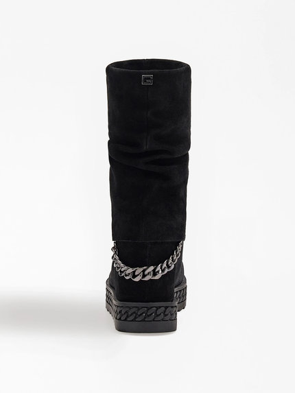 Luxusní Hadama krátké kozačky, Černá barva, 36, 37, 38, 39, 40