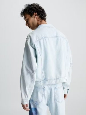 Boxy Oversized Denim bunda – Calvin Klein Jeans, Modrá barva Muži