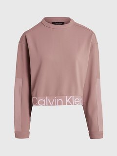 Pullover Twill mikina Růžová barva Ženy
