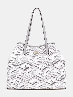 GUESS – Vikky Tote kabelka, Bílá barva
