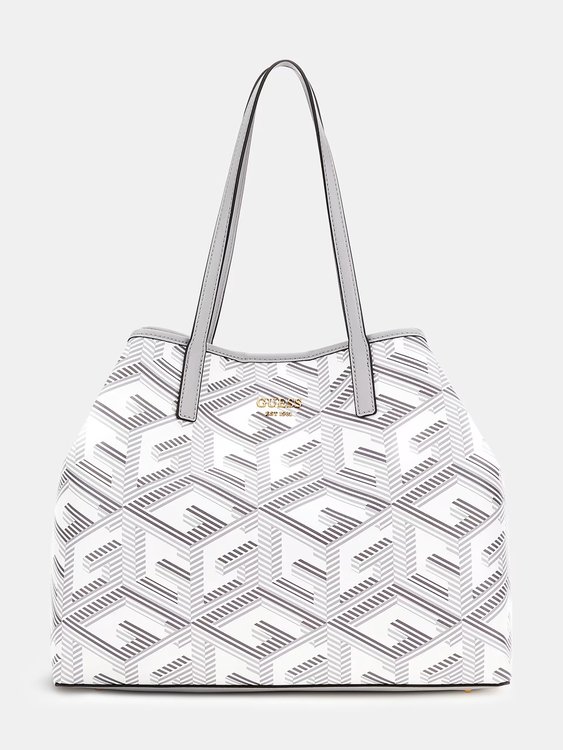 GUESS – Vikky Tote kabelka, Bílá barva