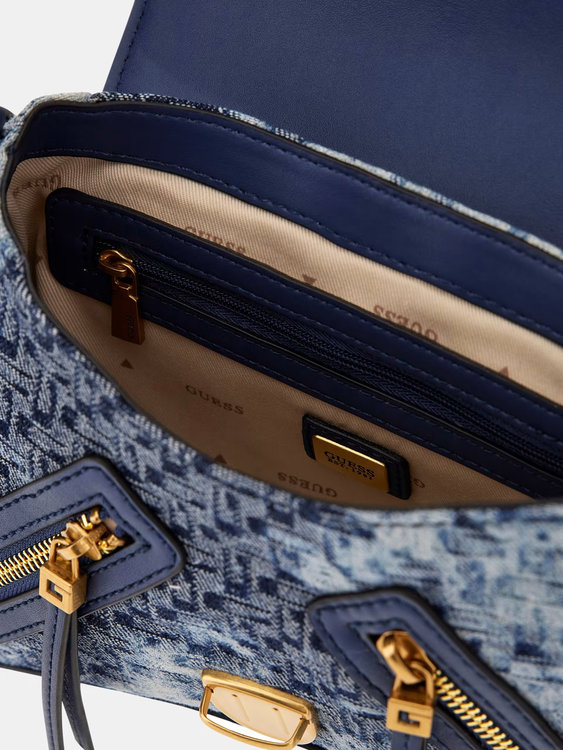 Luxusní Belle Vintage kabelka, Modrá barva, T/U