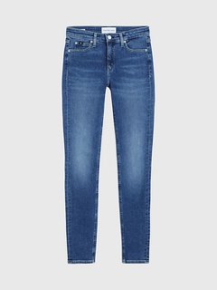 Mid Rise Skinny jeany Modrá barva Ženy