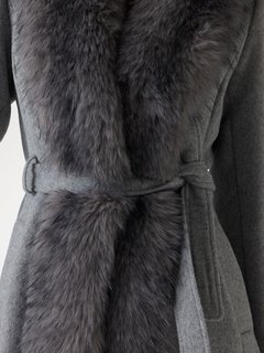 Luxusní Valerie kabát, Šedá barva, 38, 40, 42