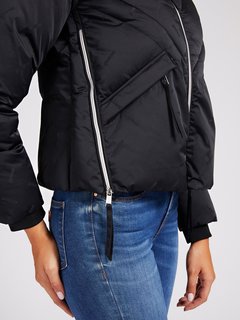 Luxusní Jacquard bunda, Černá barva, XS, S, M, L