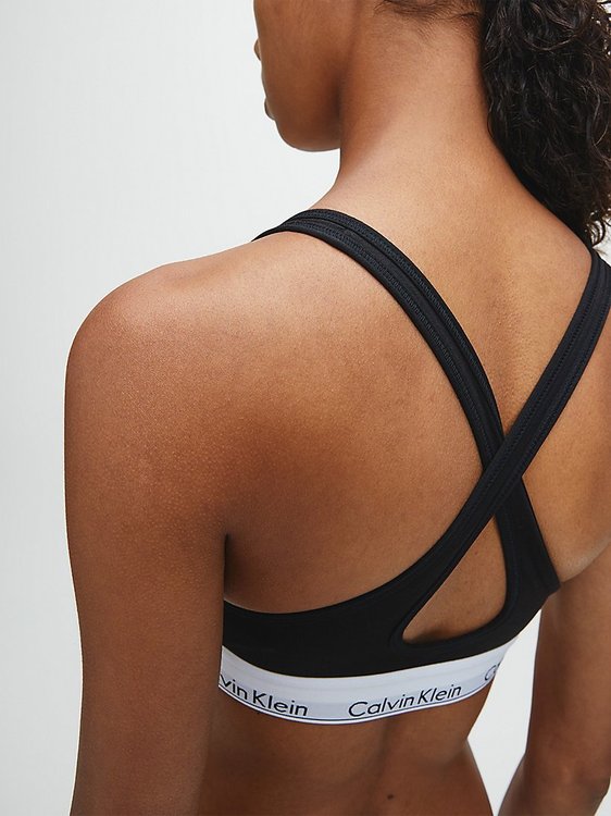 Luxusní Podprsenka Modern Cotton, Černá barva, XS, L