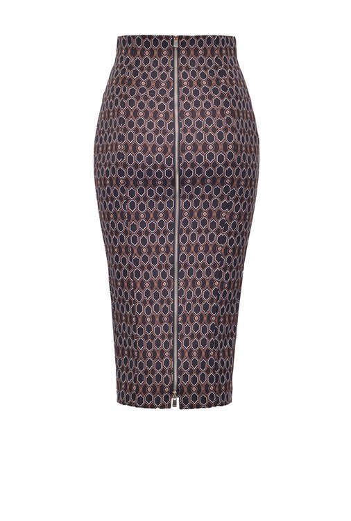 Ortensio sukně – Pinko, Černá, Hnědá barva Ženy