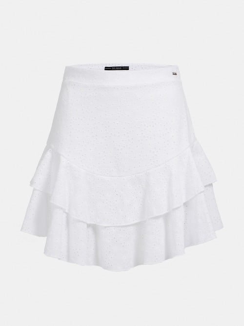 Luxusní Sangallo sukně, Bílá barva, XS, S, M, L