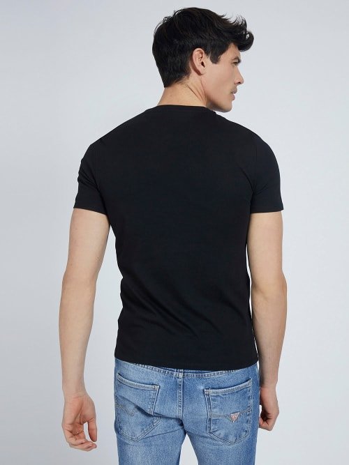 Logo triko Černá barva Muži, Muži, Muži, Muži, Muži, Muži, Muži