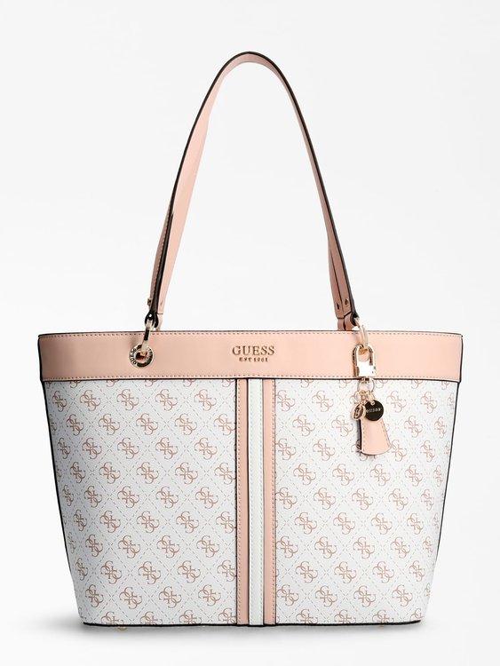 Guess, Béžová, Bílá barva Noelle kabelka