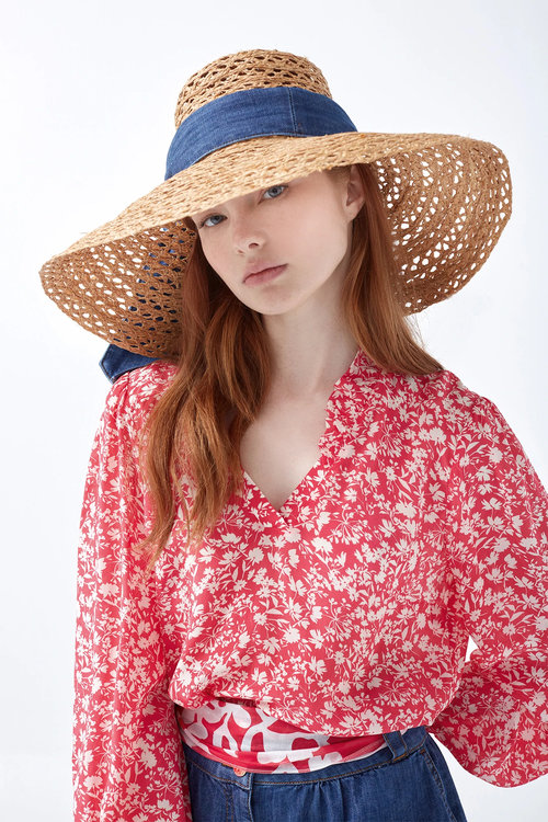 Módní Filippa halenka, Červená barva, 2022