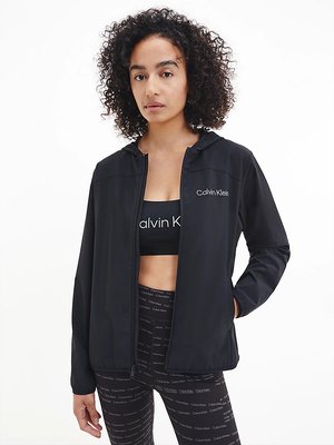 Calvin Klein Performance – Woven bunda, Černá barva