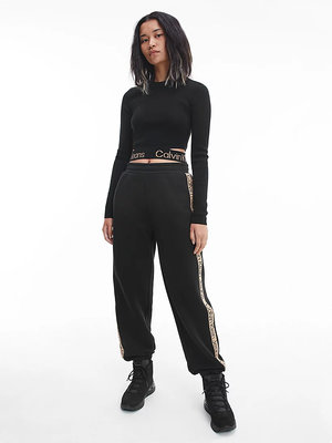 Logo tape tepláky – Calvin Klein Jeans, Černá barva Ženy