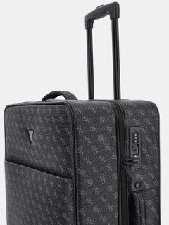 Luxusní Vezzola Medium kufr, Černá barva, T/U