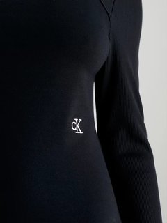 Luxusní Cut Out Rib šaty, Černá barva, XS, S, M