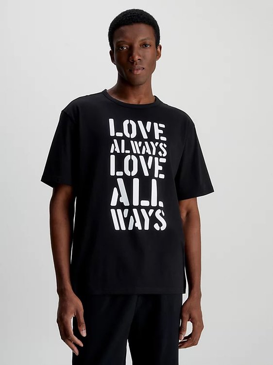 Calvin Klein Underwear – CK 96 Vday triko, Černá barva