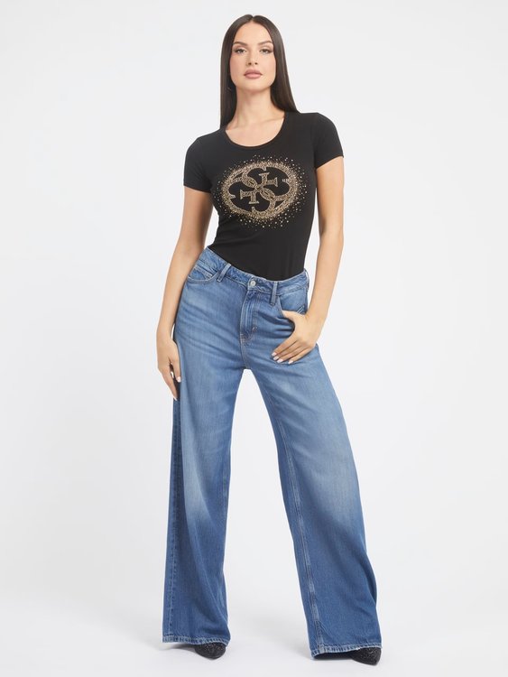 Módní 4G Logo triko, Černá barva, 2023